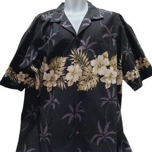 KYS Hawaiian Shirt Adult Mens 2XL Hawaii Floral Island Surf Board Beach Wear
